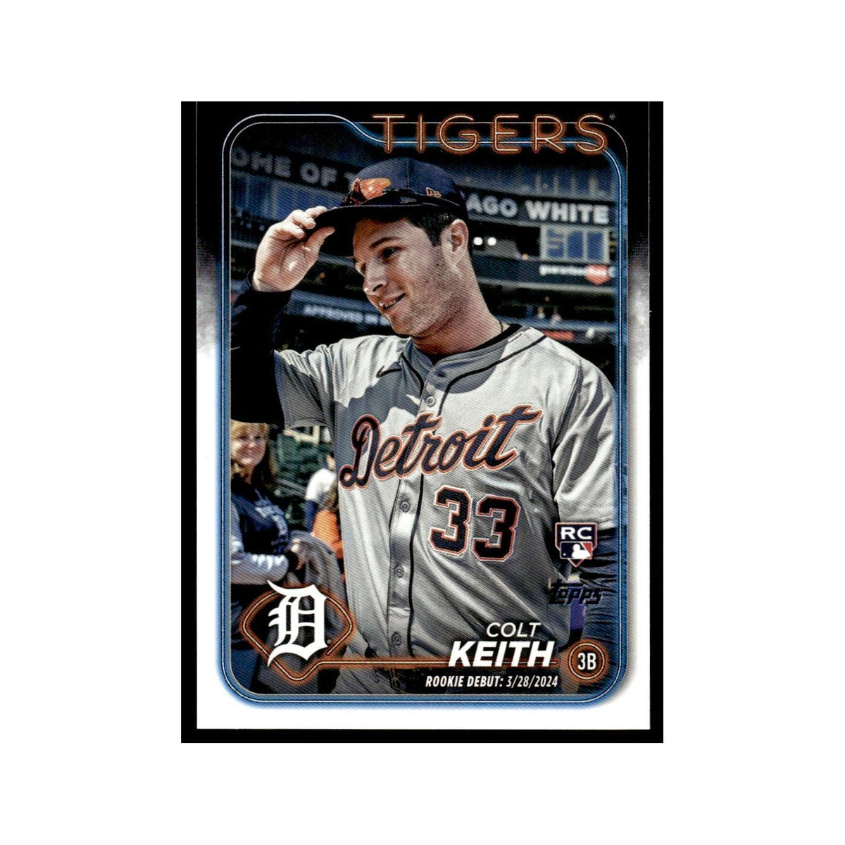 Colt Keith Rookie 2024 Topps Update #US192 Detroit Tigers Baseball Card NM