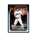 Wyatt Langford Rookie 2024 Topps Update #US341 Texas Rangers Baseball Card NM