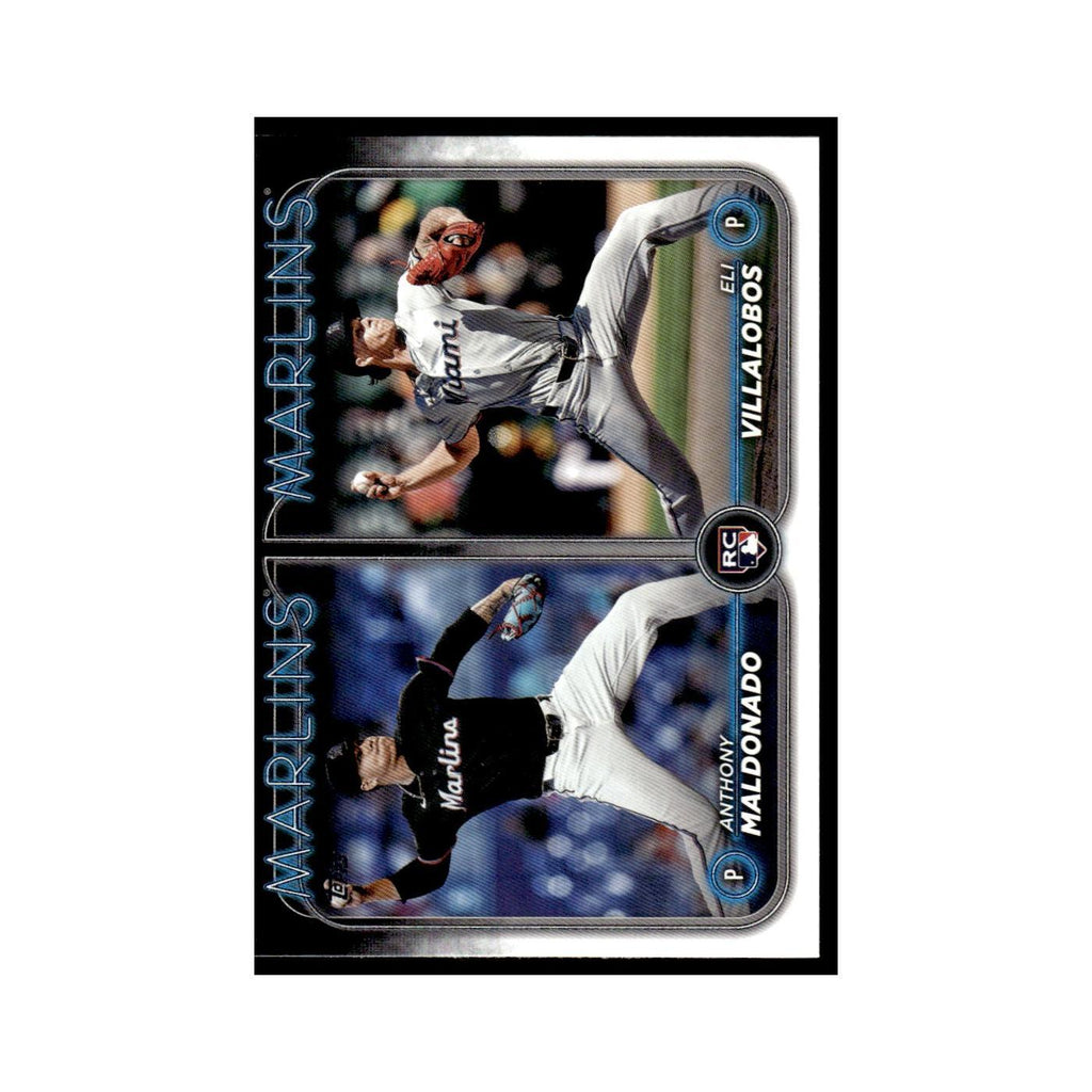 Eli Villalobos   Anthony Maldonado Rookie 2024 Topps Update #US305 Marlins NM