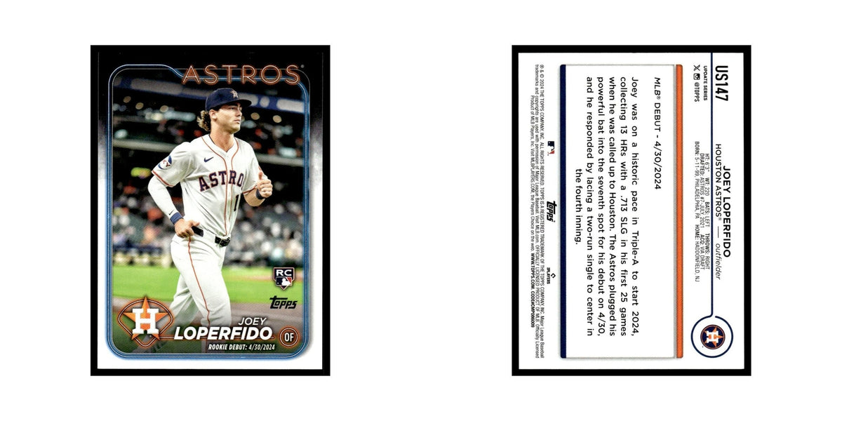 Joey Loperfido Rookie 2024 Topps Update #US147 Houston Astros Baseball Card NM