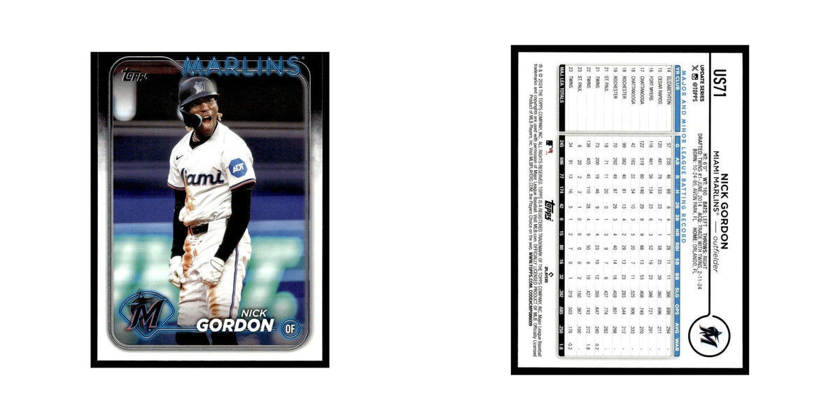 Nick Gordon 2024 Topps Update #US71 Miami Marlins Baseball Card NM