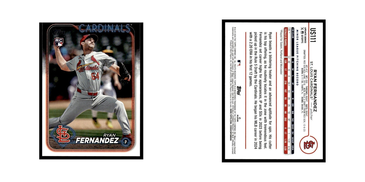 Ryan Fernandez Rookie 2024 Topps Update #US111 St. Louis Cardinals NM