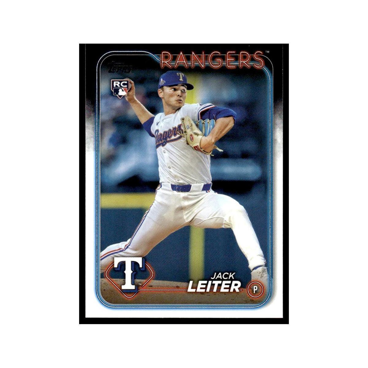 Jack Leiter Rookie 2024 Topps Update #US156 Texas Rangers Baseball Card NM