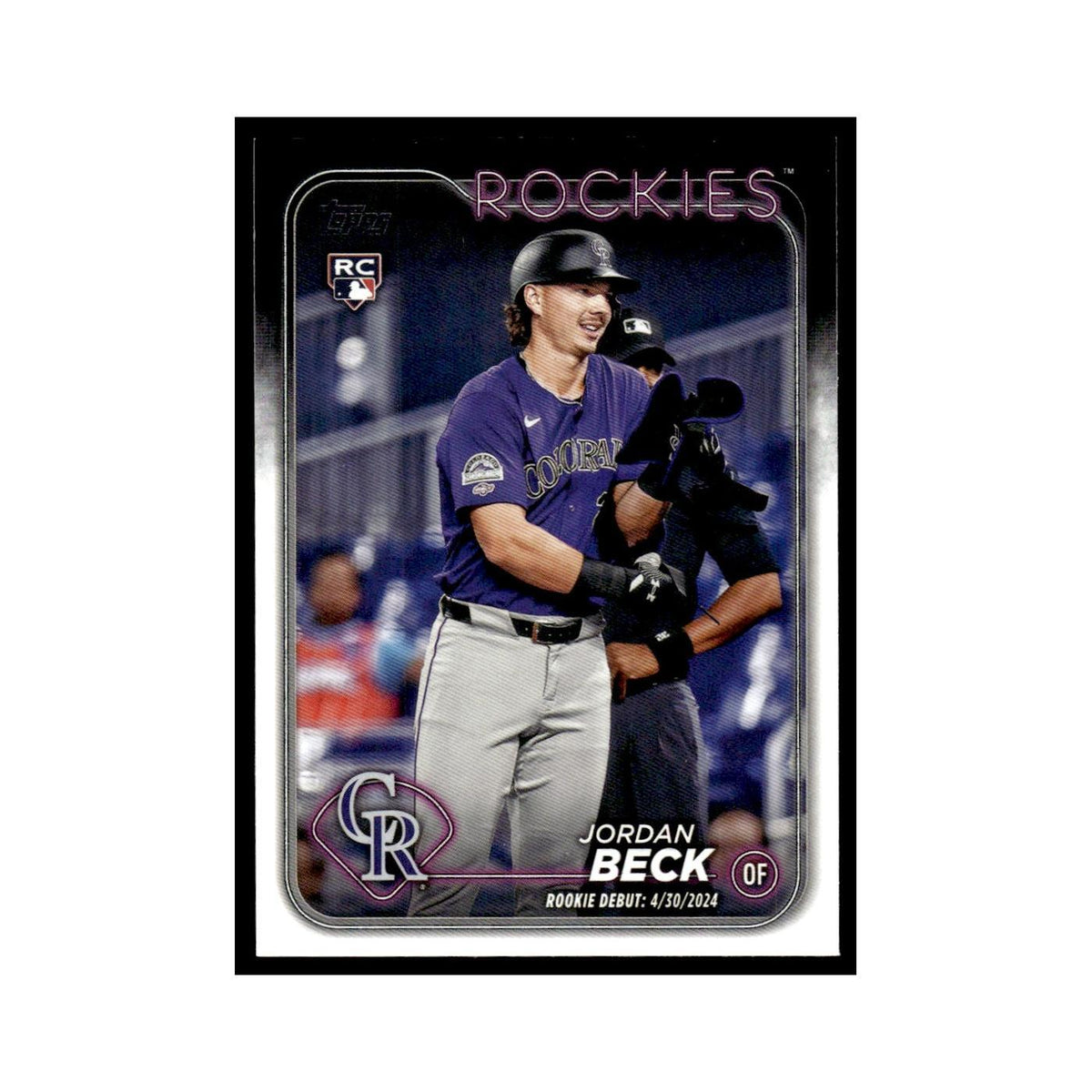 Jordan Beck Rookie 2024 Topps Update #US198 Colorado Rockies Baseball Card NM