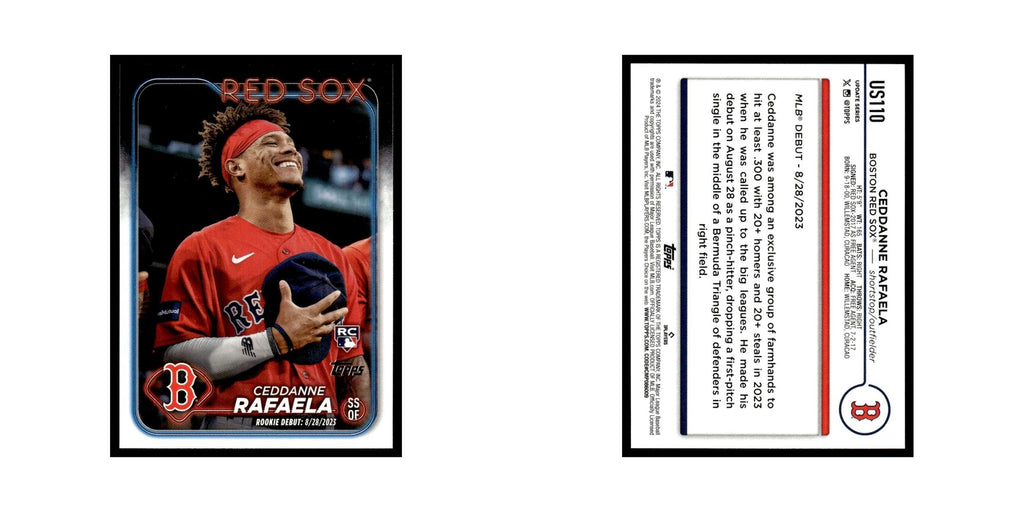 Ceddanne Rafaela Rookie 2024 Topps Update #US110 Boston Red Sox Baseball Card NM