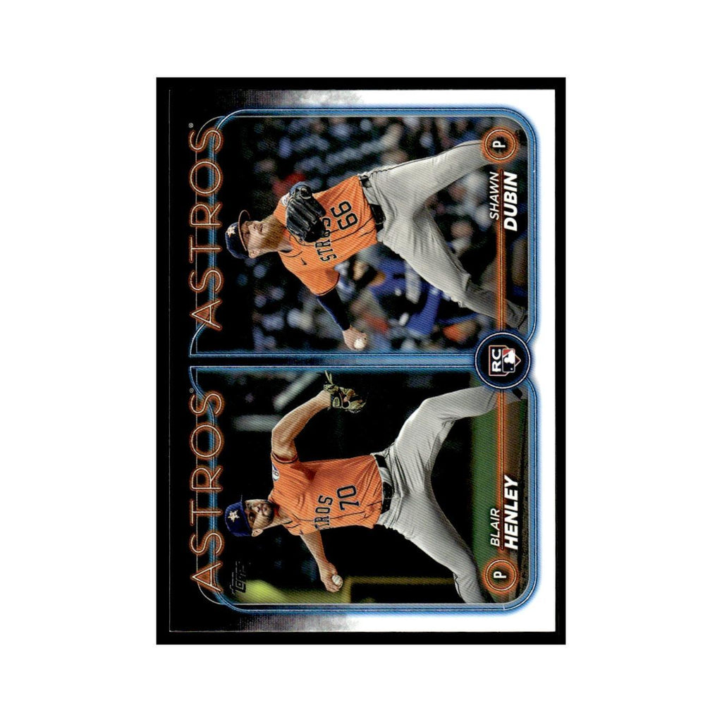Blair Henley   Shawn Dubin Rookie 2024 Topps Update #US252 Houston Astros NM