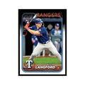 Wyatt Langford Rookie 2024 Topps Update #US151 Texas Rangers Baseball Card NM