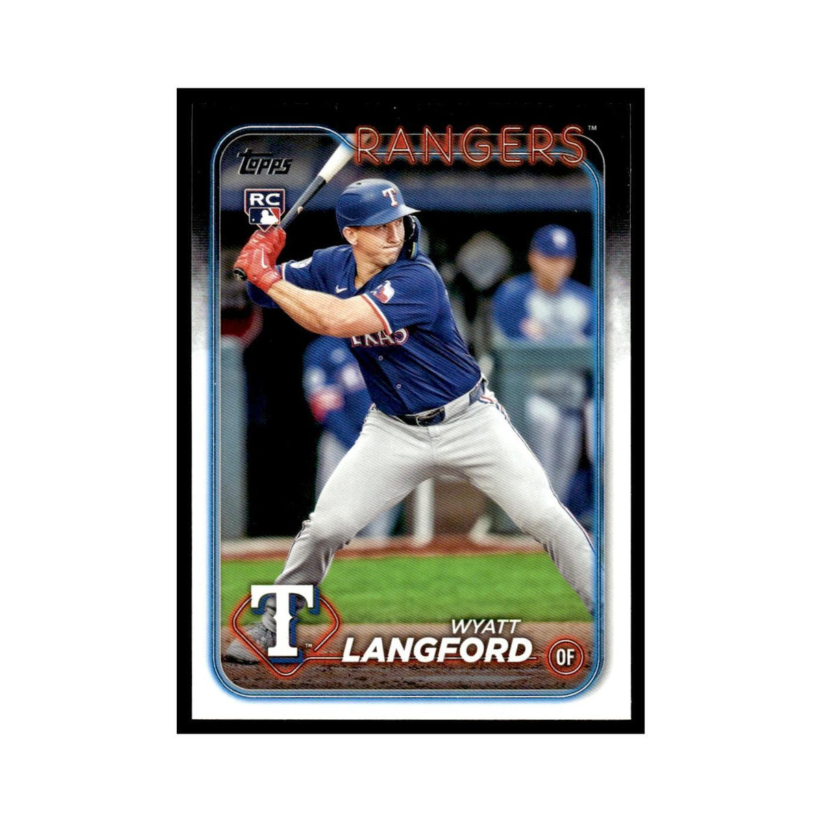 Wyatt Langford Rookie 2024 Topps Update #US151 Texas Rangers Baseball Card NM