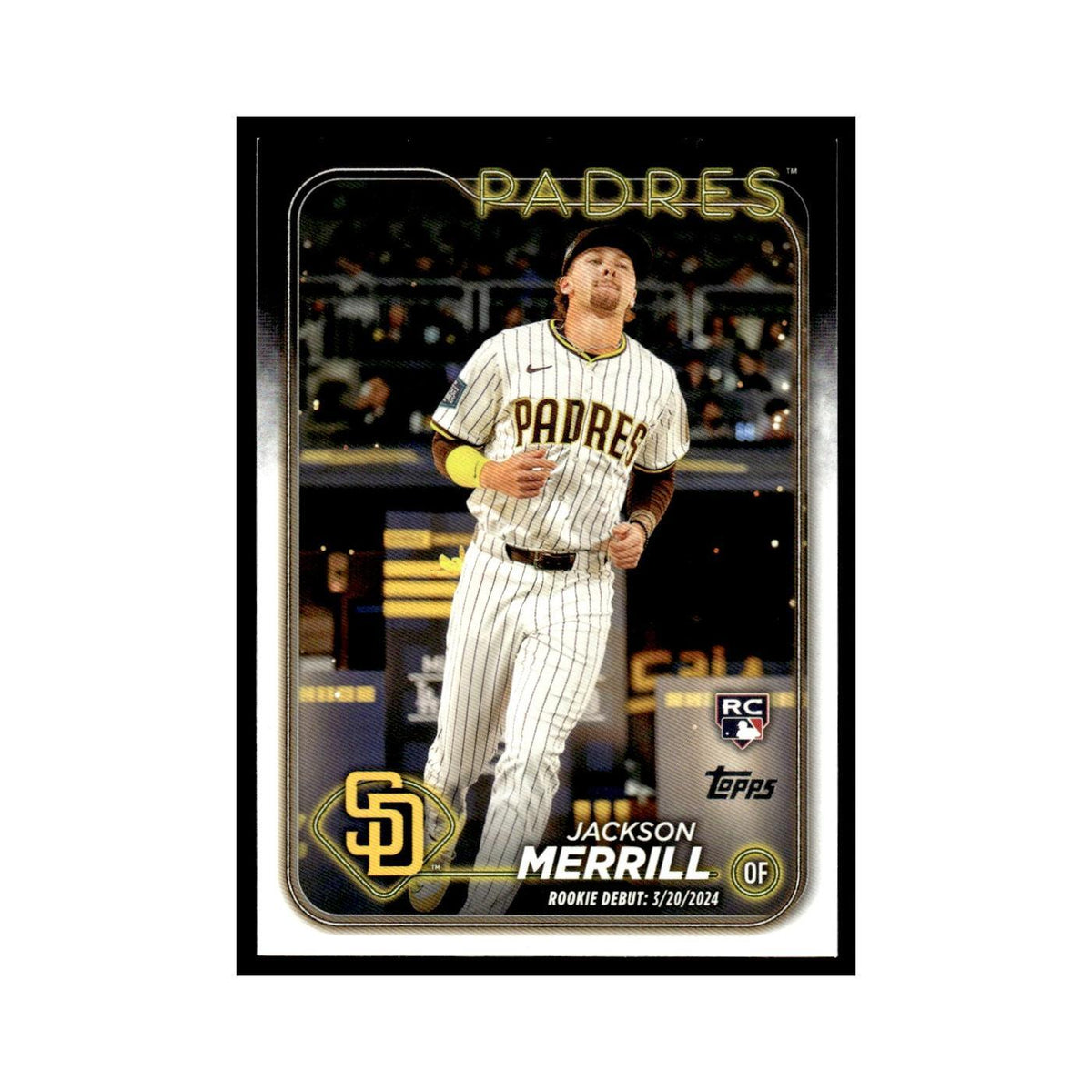 Jackson Merrill Rookie 2024 Topps Update #US169 San Diego Padres NM