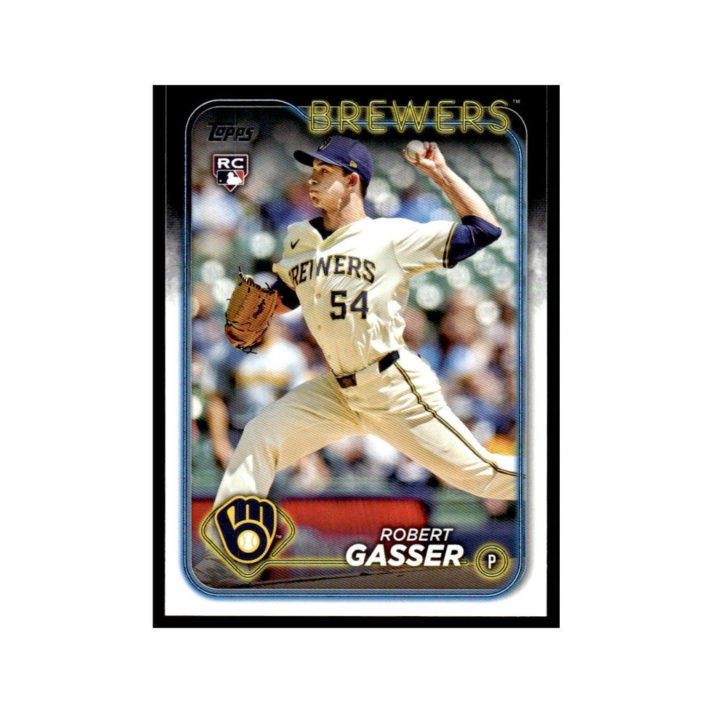 Robert Gasser Rookie 2024 Topps Update #US119 Milwaukee Brewers Baseball Card NM