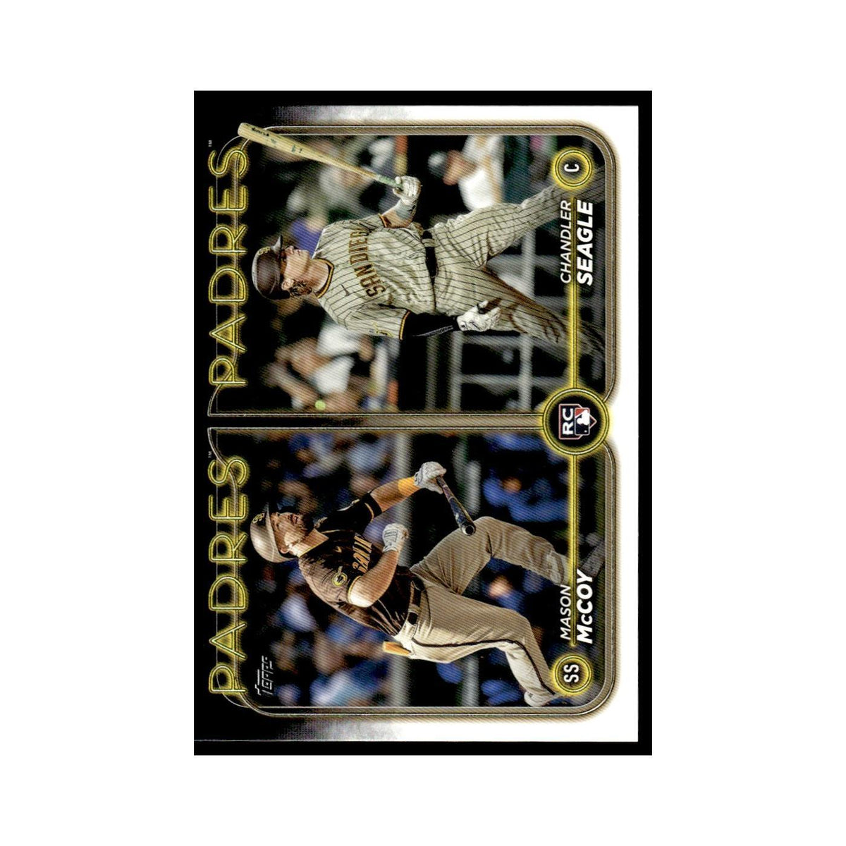 Chandler Seagle   Mason McCoy Rookie 2024 Topps Update #US227 Padres NM