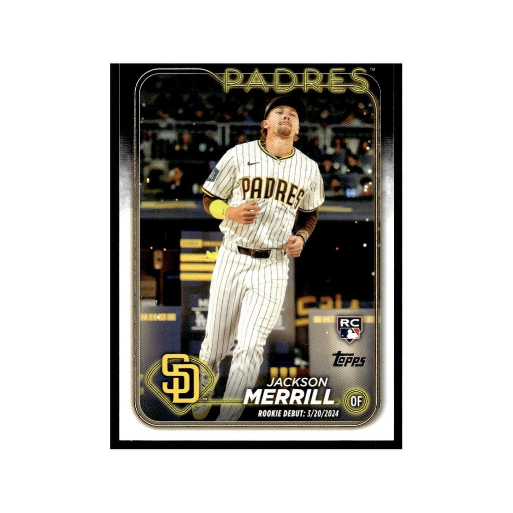 Jackson Merrill Rookie 2024 Topps Update #US169 San Diego Padres NM