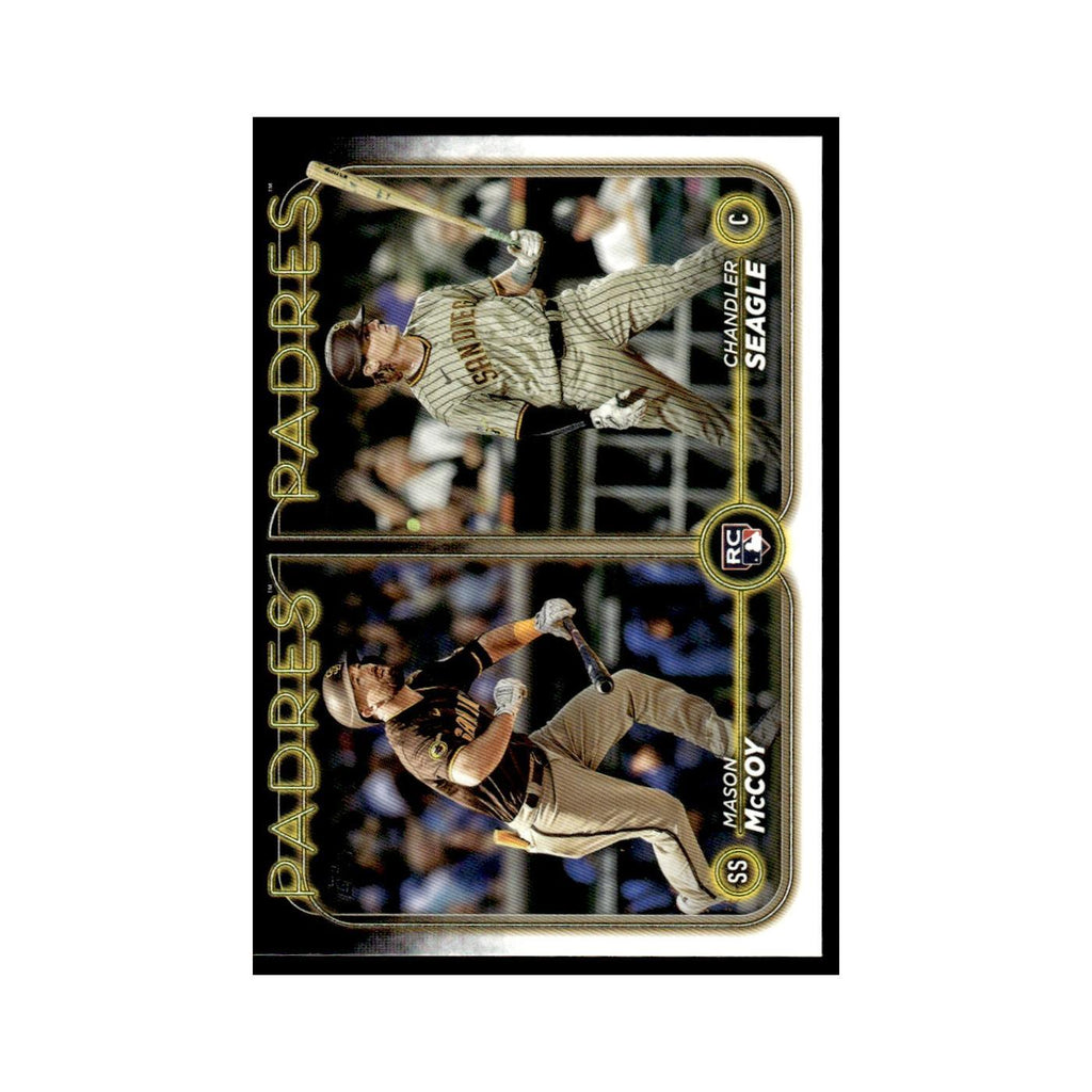 Chandler Seagle   Mason McCoy Rookie 2024 Topps Update #US227 Padres NM