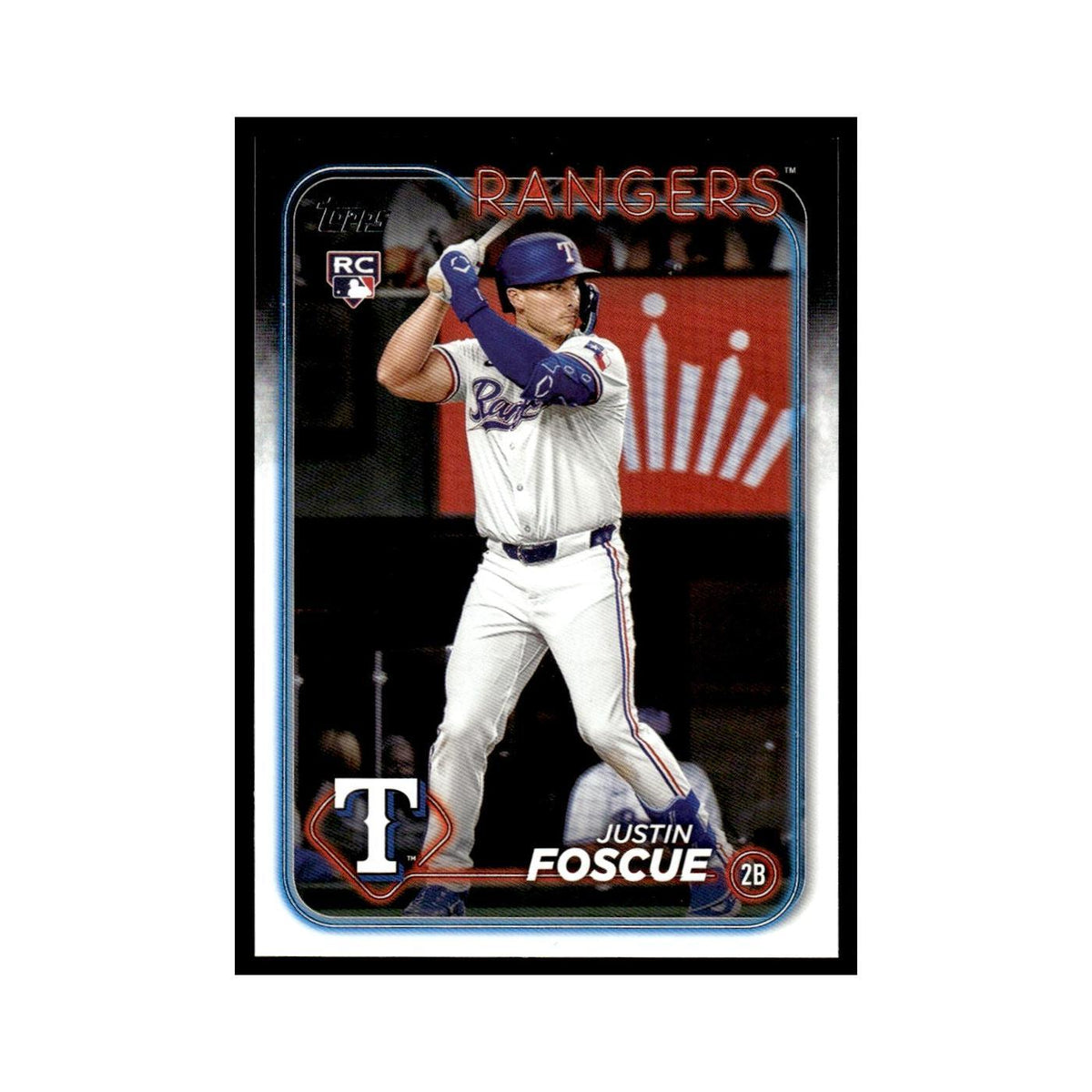 Justin Foscue Rookie 2024 Topps Update #US296 Texas Rangers Baseball Card NM