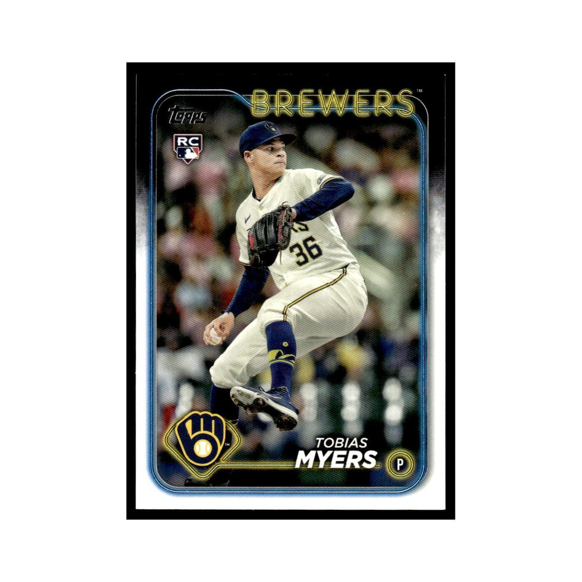 Tobias Myers Rookie 2024 Topps Update #US299 Milwaukee Brewers Baseball Card NM