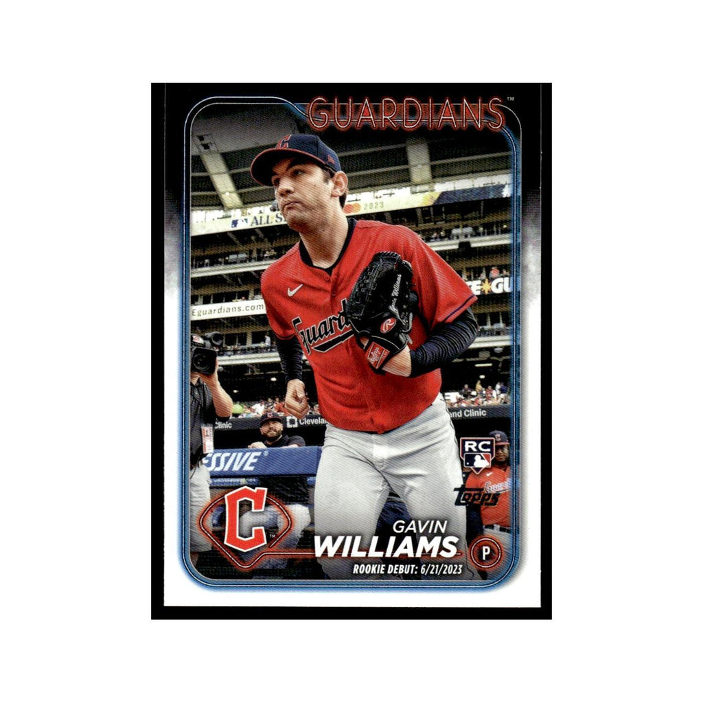 Gavin Williams Rookie 2024 Topps Update #US294 Cleveland Guardians NM