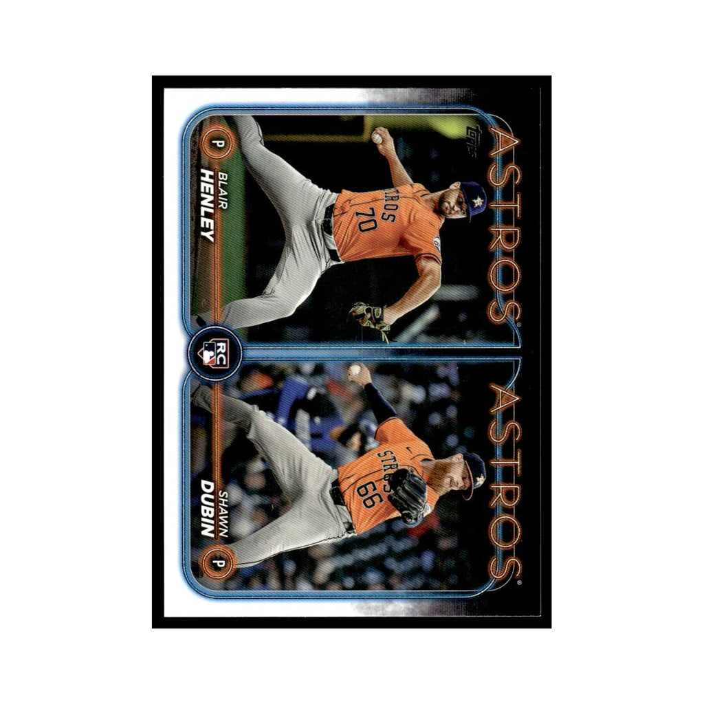 Blair Henley   Shawn Dubin Rookie 2024 Topps Update #US252 Houston Astros NM