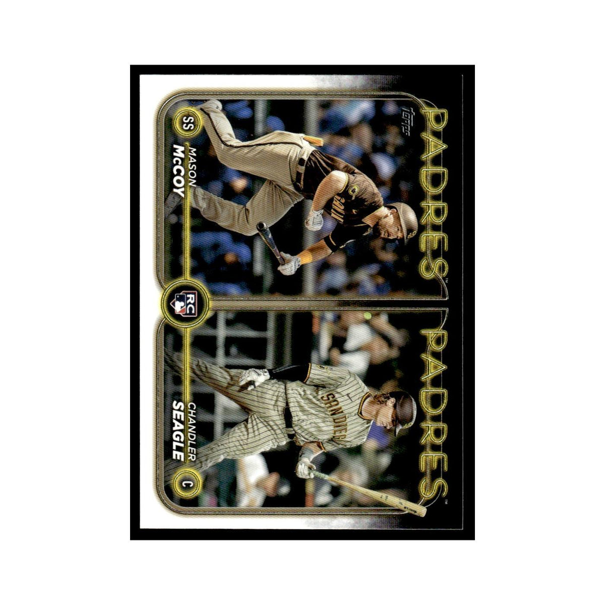 Chandler Seagle   Mason McCoy Rookie 2024 Topps Update #US227 Padres NM