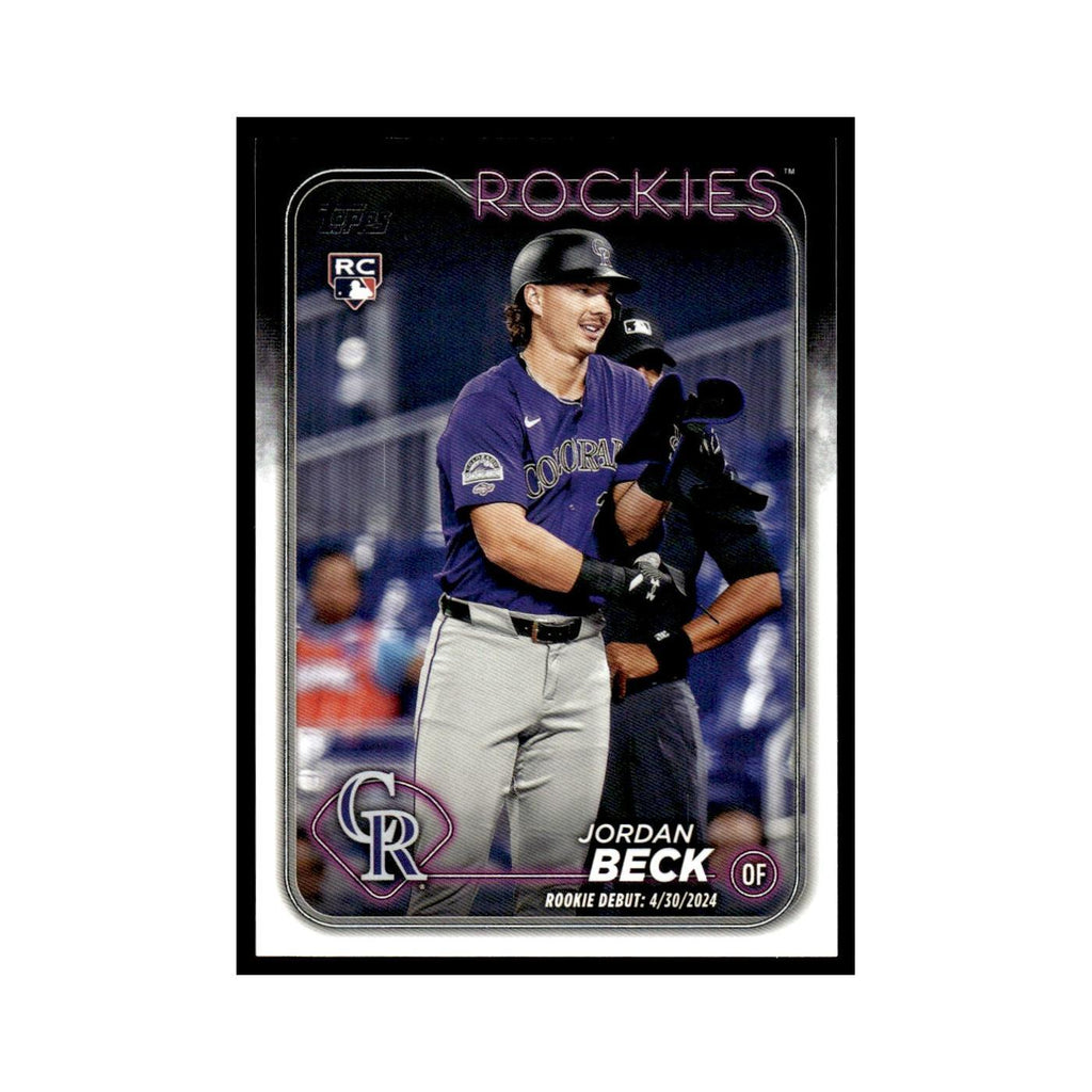 Jordan Beck Rookie 2024 Topps Update #US198 Colorado Rockies Baseball Card NM