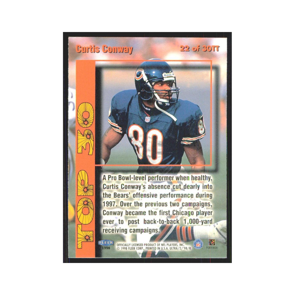 Curtis Conway 1998 Fleer Ultra #22 Chicago Bears Football Card NM