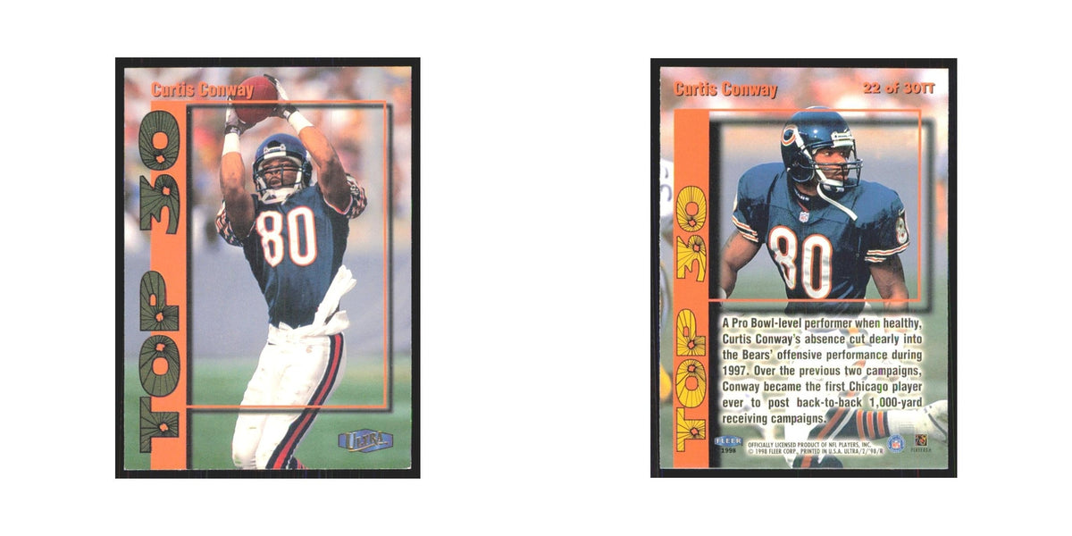 Curtis Conway 1998 Fleer Ultra #22 Chicago Bears Football Card NM