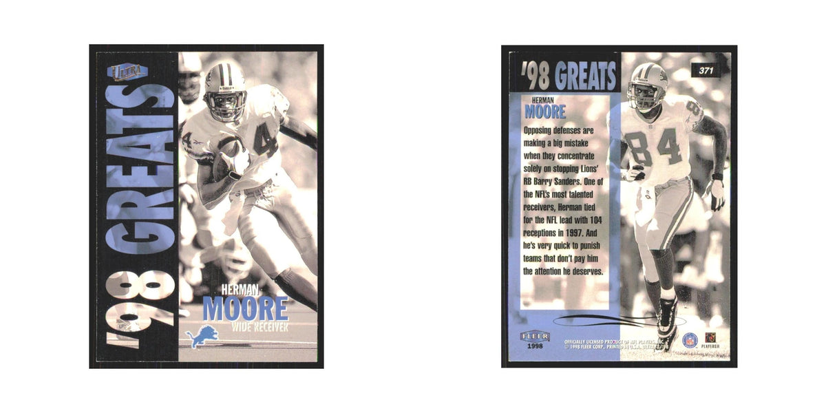 Herman Moore 1998 Fleer Ultra #371 Detroit Lions Football Card NM