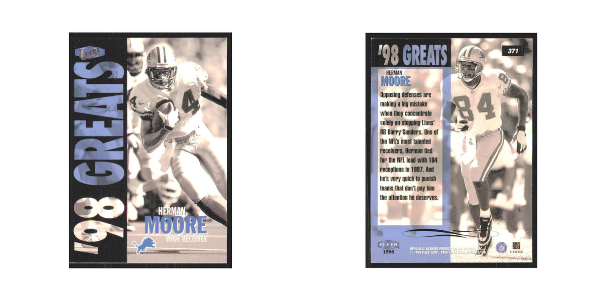 Herman Moore 1998 Fleer Ultra #371 Detroit Lions Football Card NM