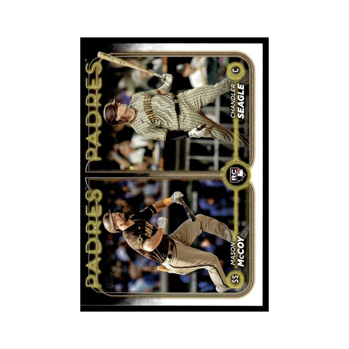 Chandler Seagle   Mason McCoy Rookie 2024 Topps Update #US227 Padres NM