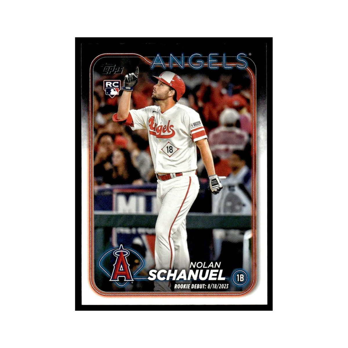 Nolan Schanuel Rookie 2024 Topps Update #US193 Los Angeles Angels NM