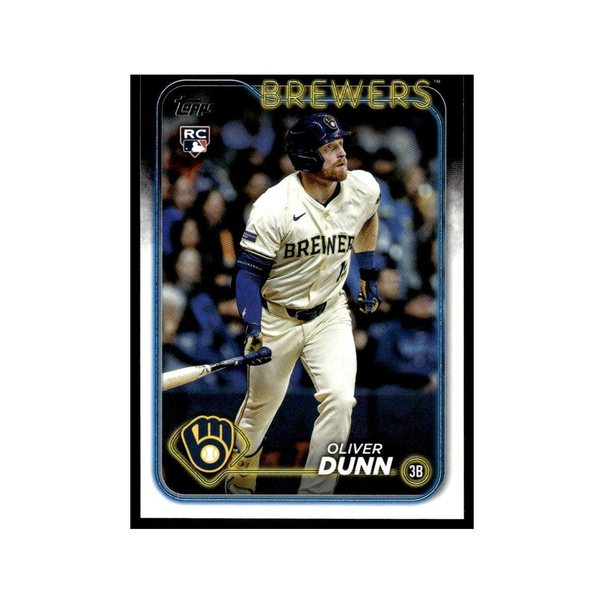 Oliver Dunn Rookie 2024 Topps Update #US310 Milwaukee Brewers Baseball Card NM
