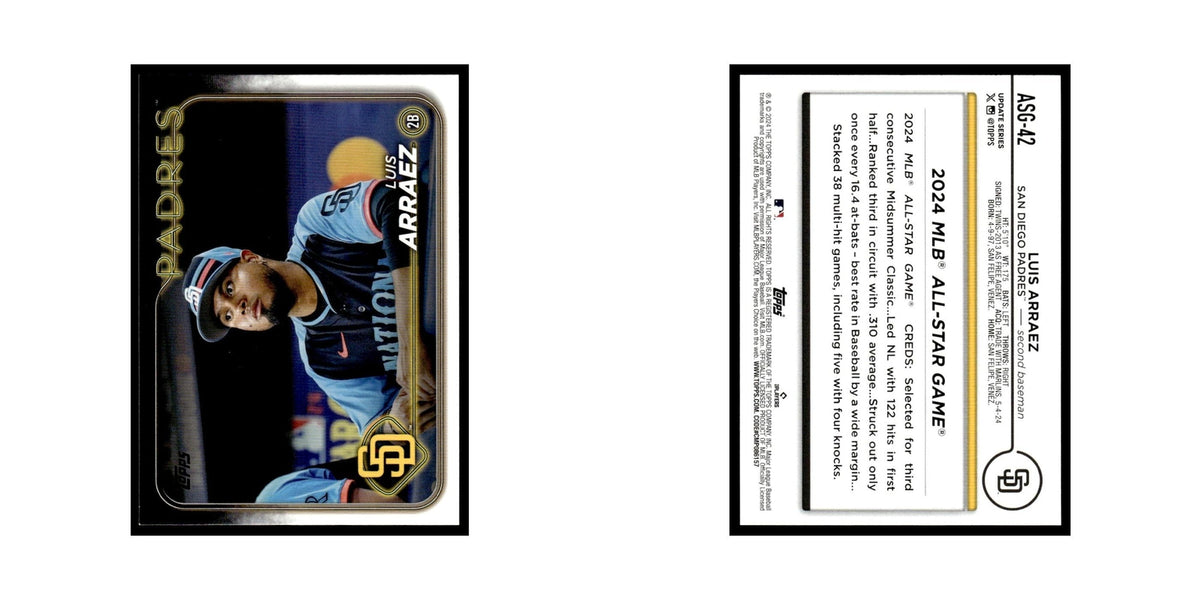 Luis Arraez 2024 Topps Update #ASG-42 San Diego Padres Baseball Card NM