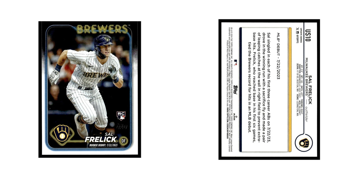 Sal Frelick Rookie 2024 Topps Update #US10 Milwaukee Brewers Baseball Card NM