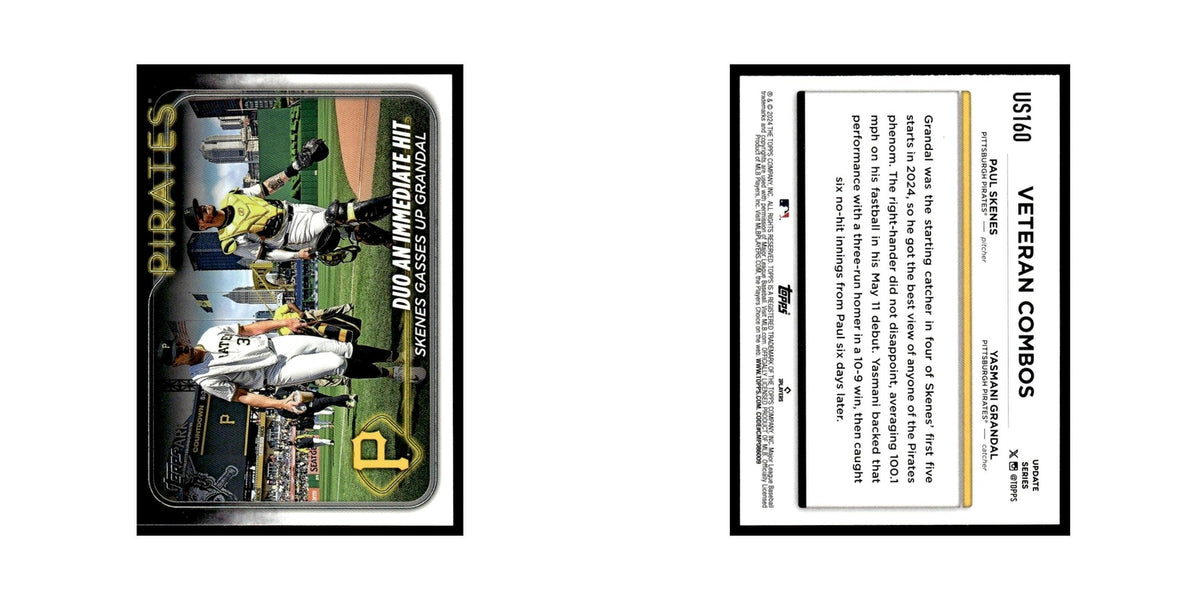 Yasmani Grandal   Paul Skenes 2024 Topps Update #US160 Pittsburgh Pirates NM