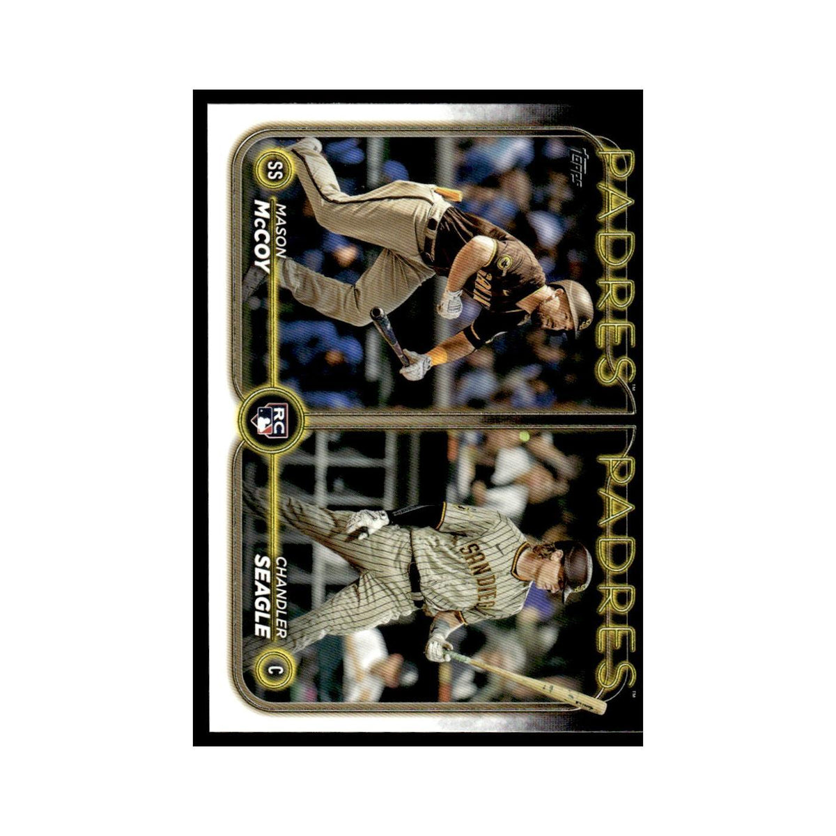 Chandler Seagle   Mason McCoy Rookie 2024 Topps Update #US227 Padres NM