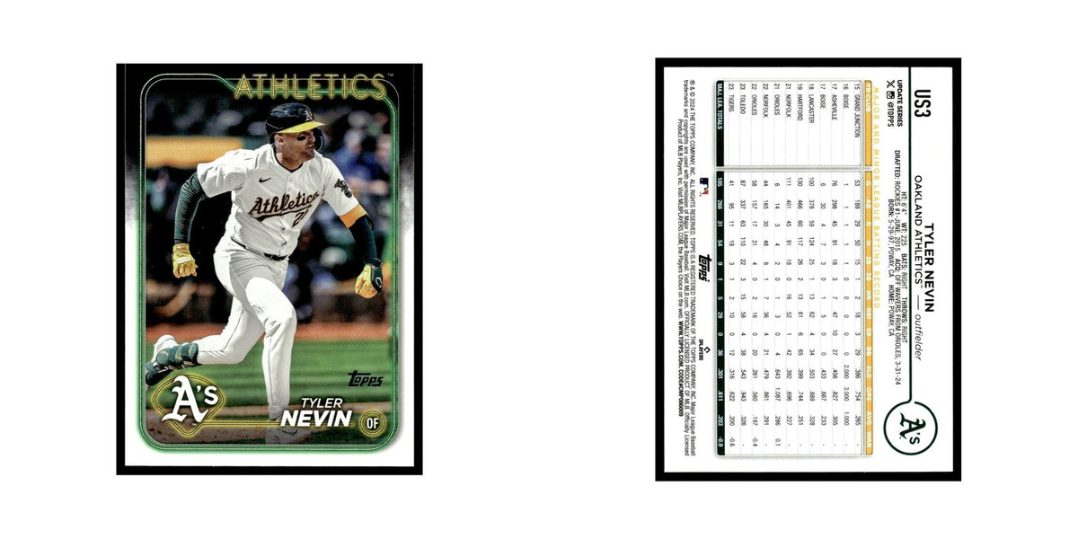 Tyler Nevin 2024 Topps Update #US3 Oakland Athletics Baseball Card NM