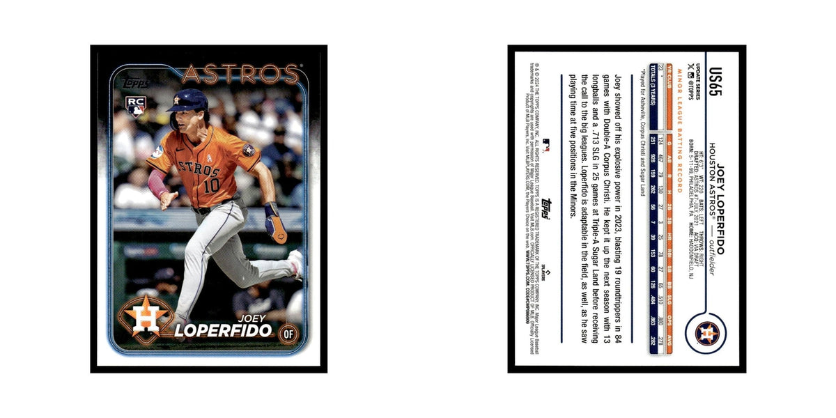 Joey Loperfido Rookie 2024 Topps Update #US65 Houston Astros Baseball Card NM
