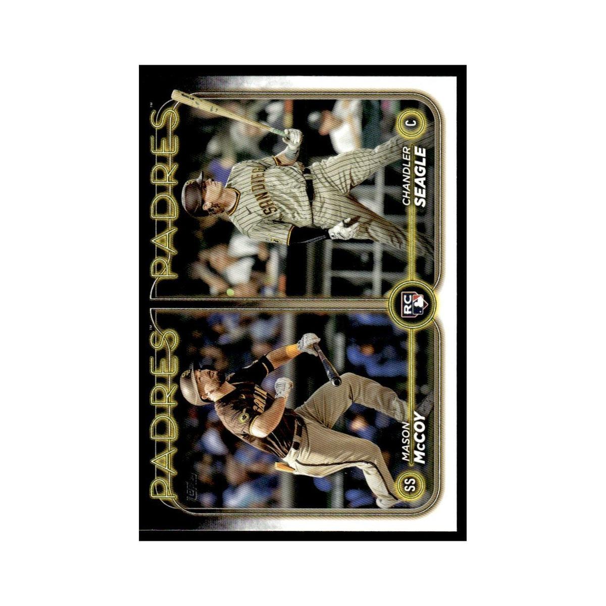 Chandler Seagle   Mason McCoy Rookie 2024 Topps Update #US227 Padres NM