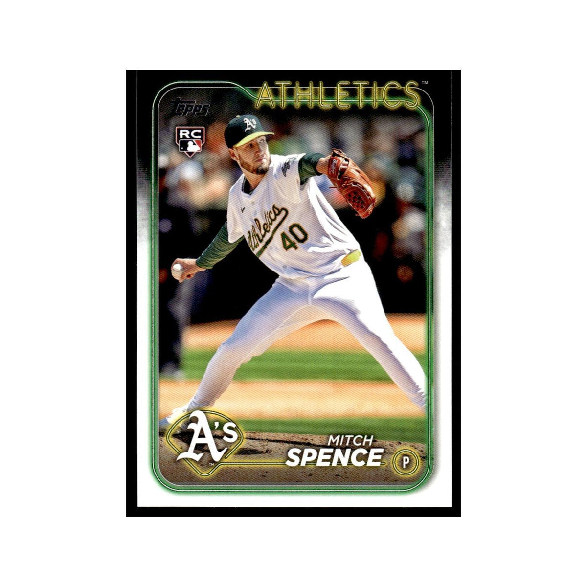 Mitch Spence Rookie 2024 Topps Update #US28 Oakland Athletics Baseball Card NM