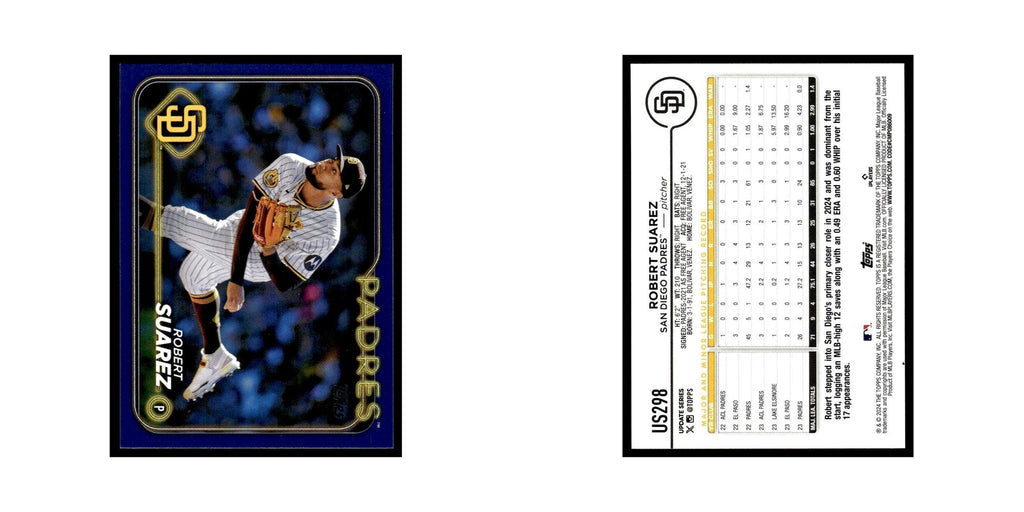 Robert Suarez 2024 Topps Update #US298 San Diego Padres Baseball Card NM