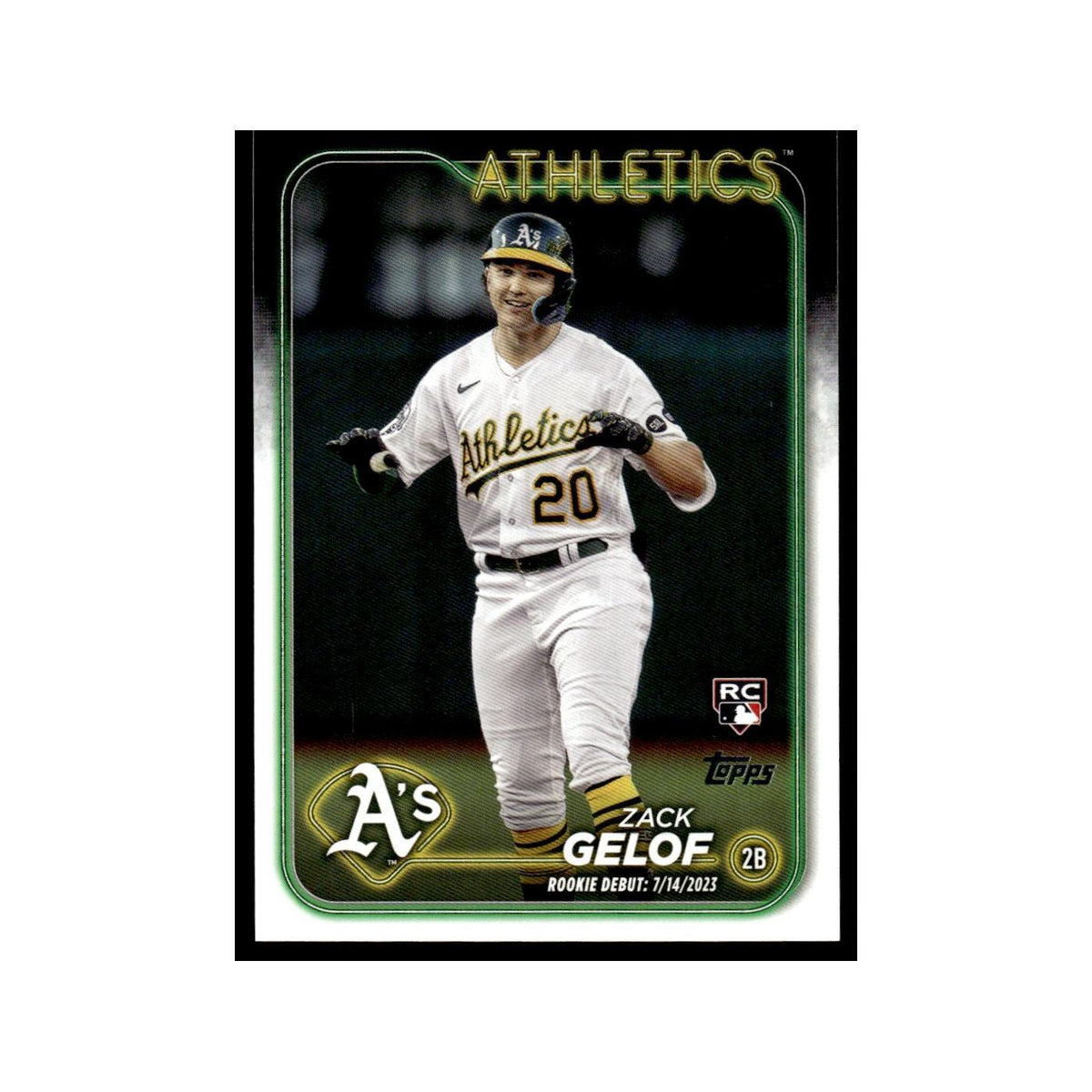 Zack Gelof Rookie 2024 Topps Update #US131 Oakland Athletics Baseball Card NM