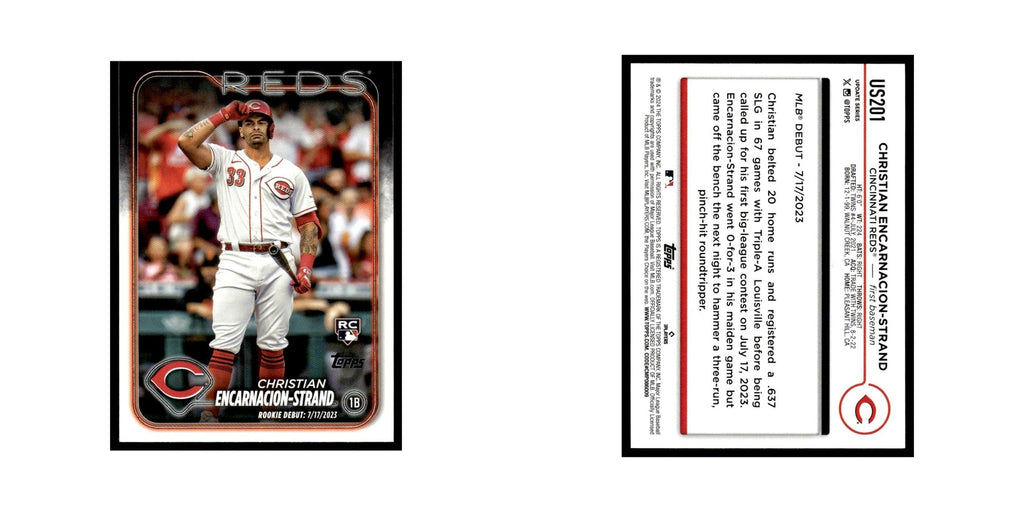 Christian Encarnacion-Strand Rookie 2024 Topps Update #US201 Cincinnati Reds NM