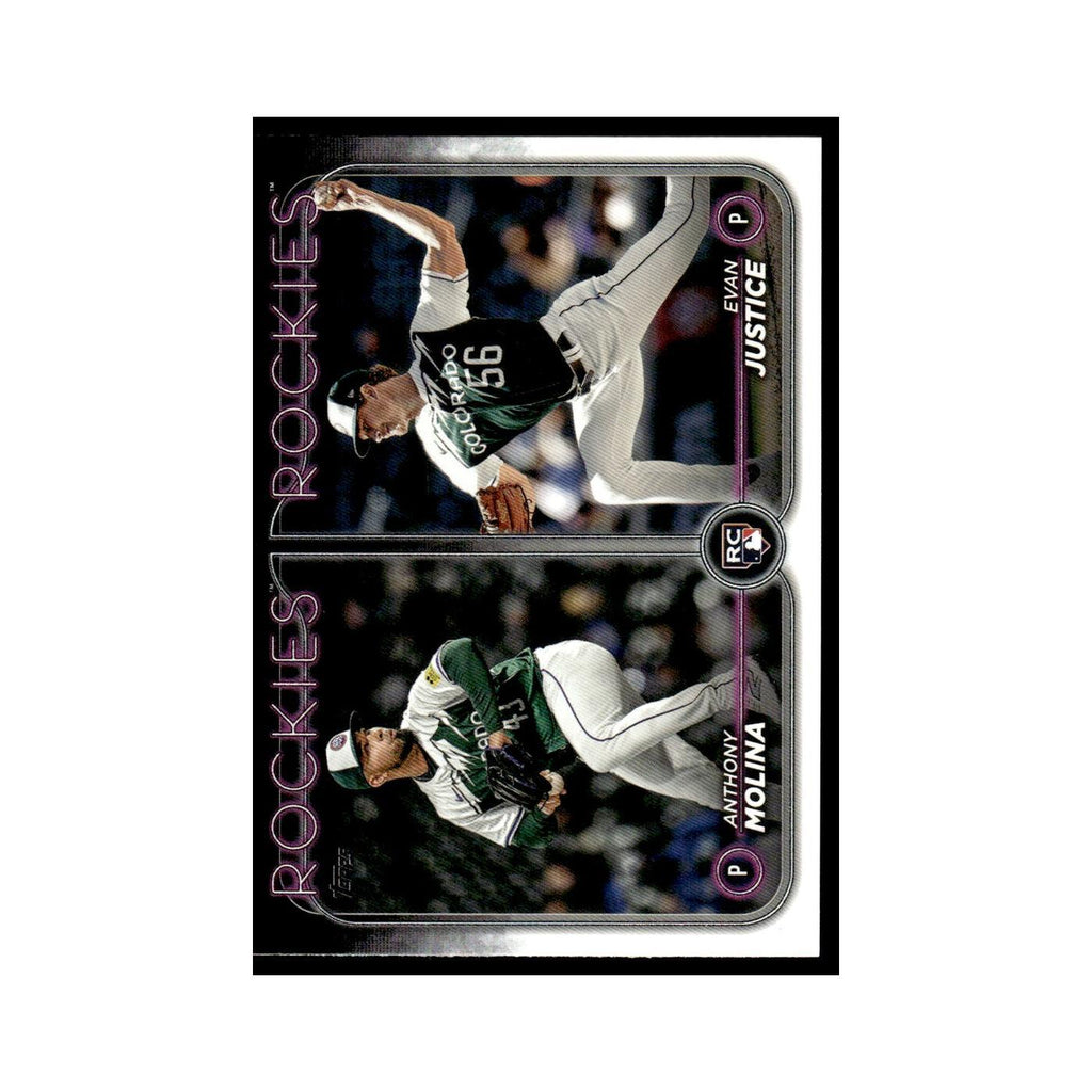 Evan Justice   Anthony Molina Rookie 2024 Topps Update #US270 Rockies NM