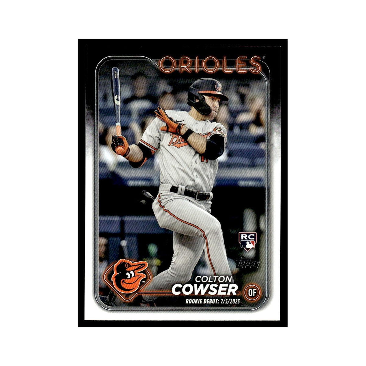 Colton Cowser Rookie 2024 Topps Update #US72 Baltimore Orioles Baseball Card NM
