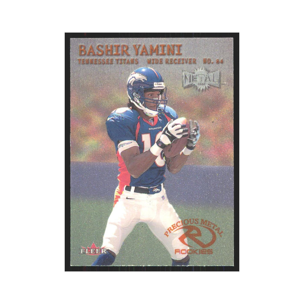 Bashir Yamini Rookie 2000 Fleer Metal #230 Tennessee Titans Football Card NM