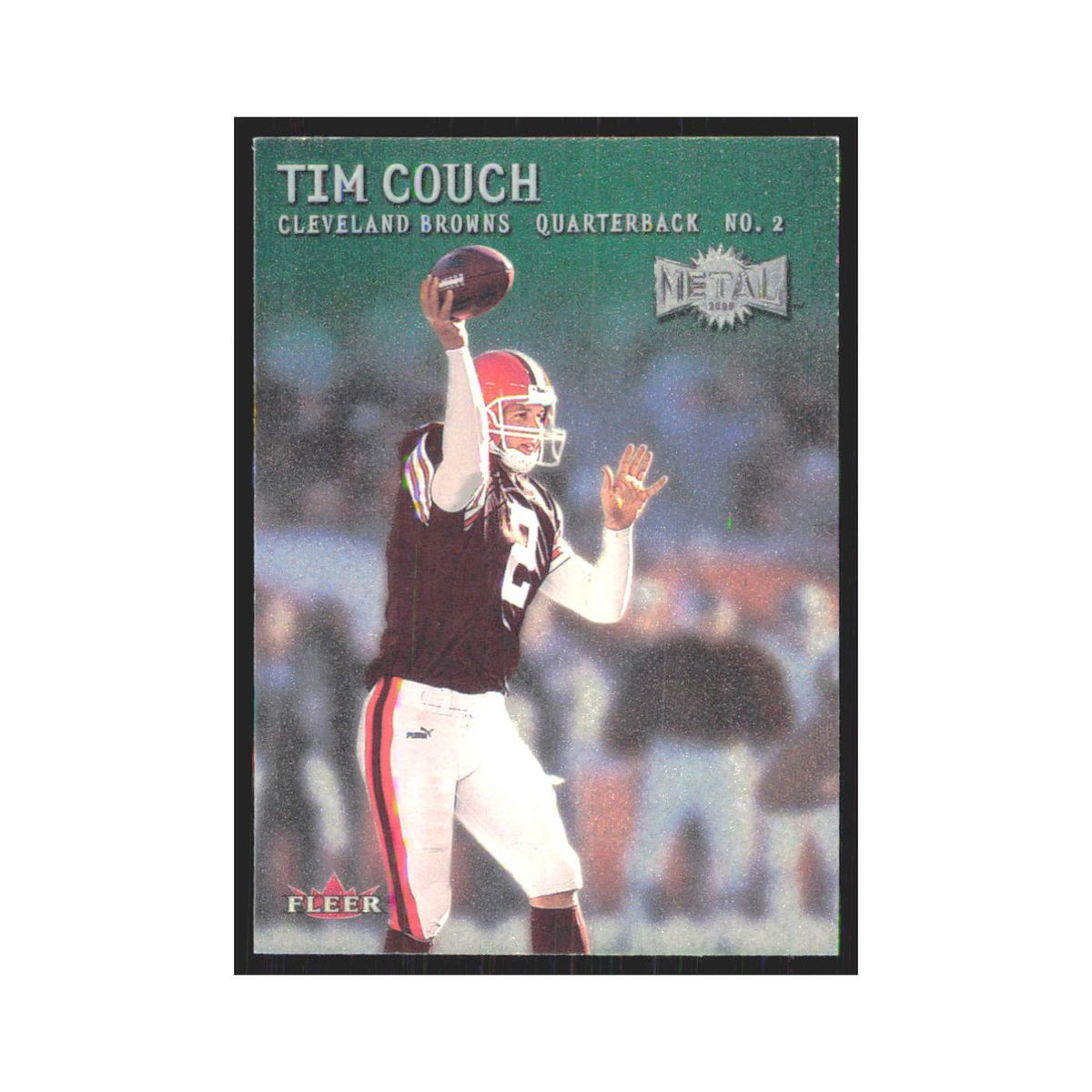 Tim Couch 2000 Fleer Metal #1 Cleveland Browns Football Card NM