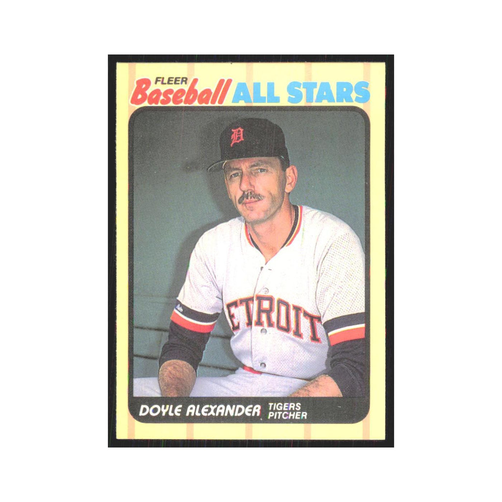 Doyle Alexander 1989 Fleer Baseball All-Stars #1.0 Detroit Tigers NM