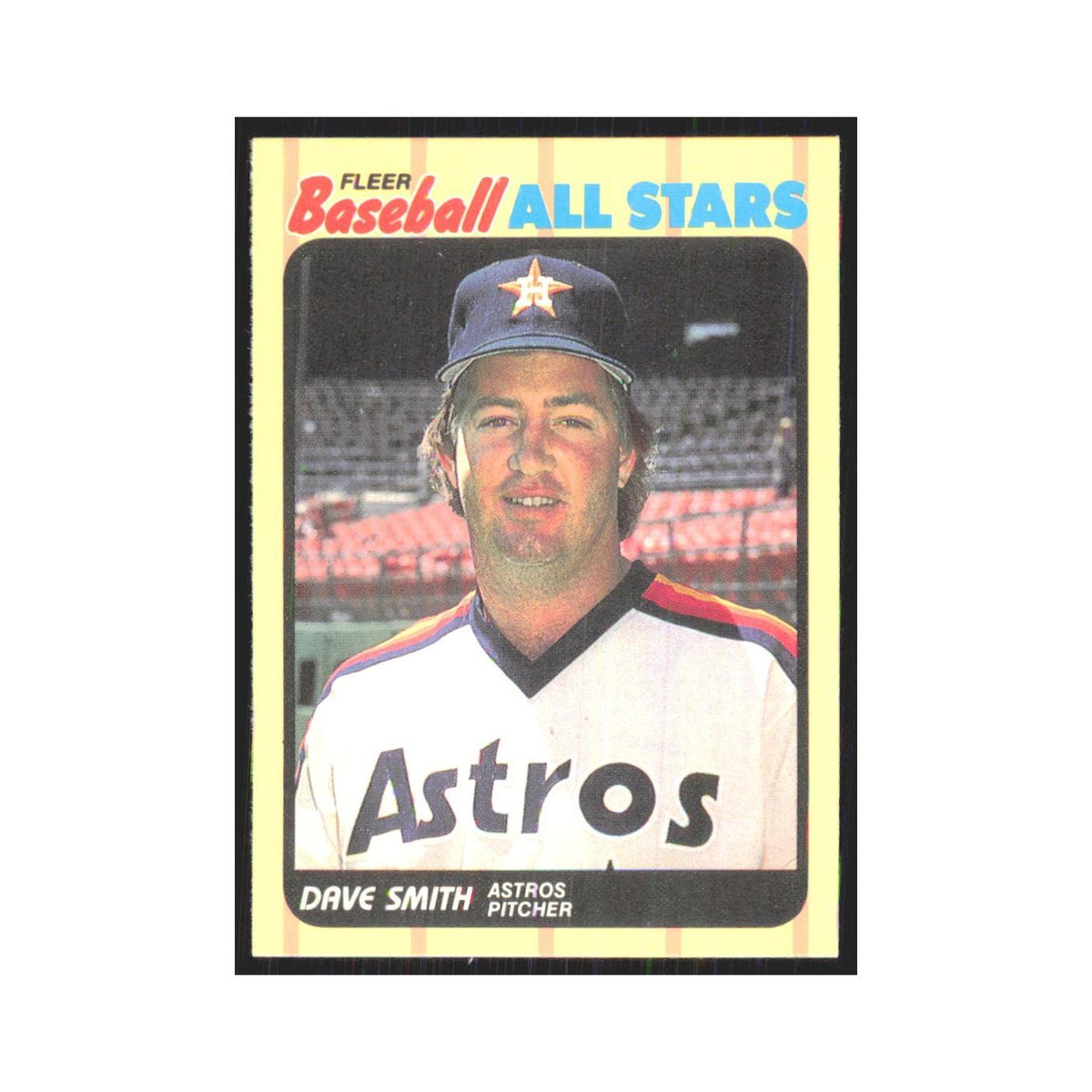 Dave Smith 1989 Fleer Baseball All-Stars #38.0 Houston Astros Baseball Card NM