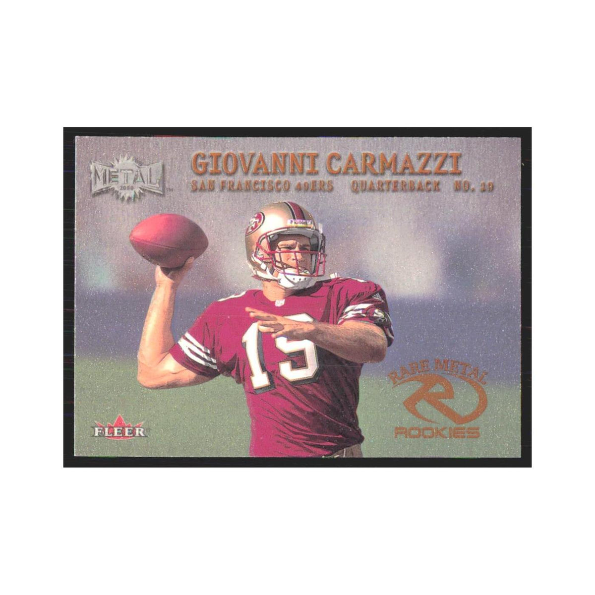 Giovanni Carmazzi Rookie 2000 Fleer Metal #281 San Francisco 49ers NM