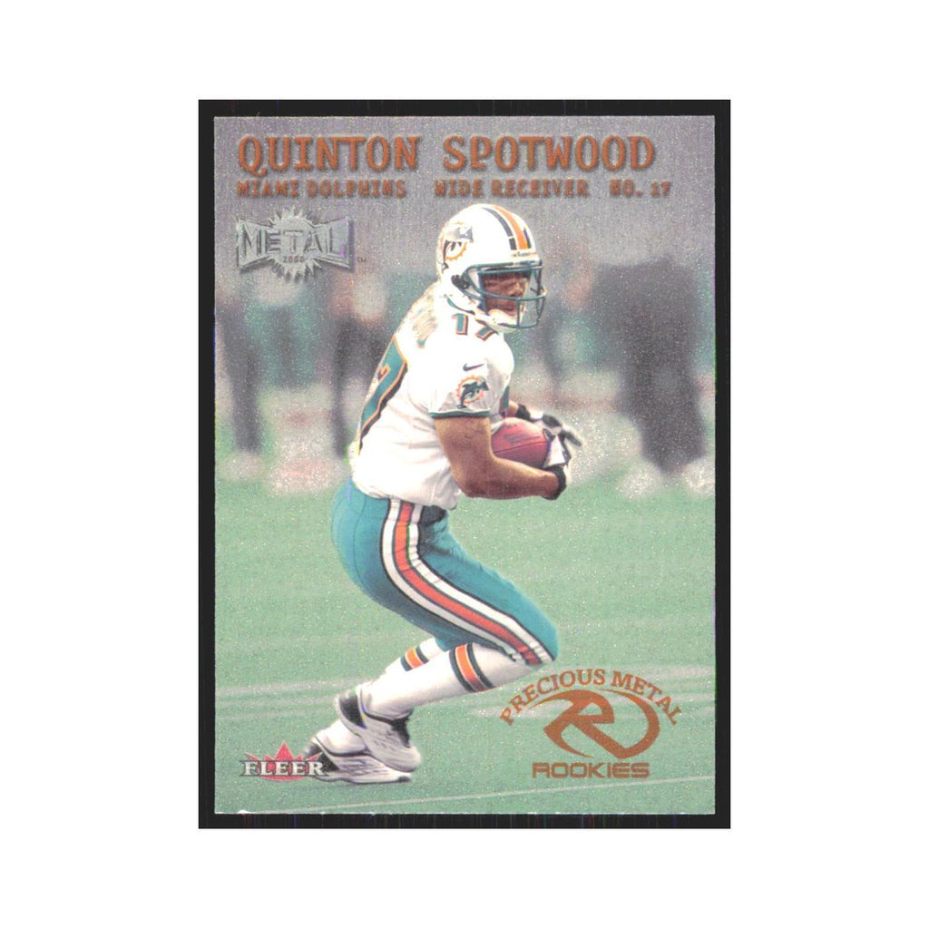 Quinton Spotwood Rookie 2000 Fleer Metal #203 Miami Dolphins Football Card NM