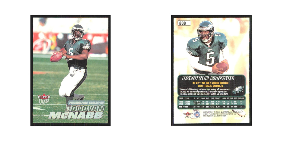Donovan McNabb 2001 Fleer Ultra #200 Philadelphia Eagles Football Card NM